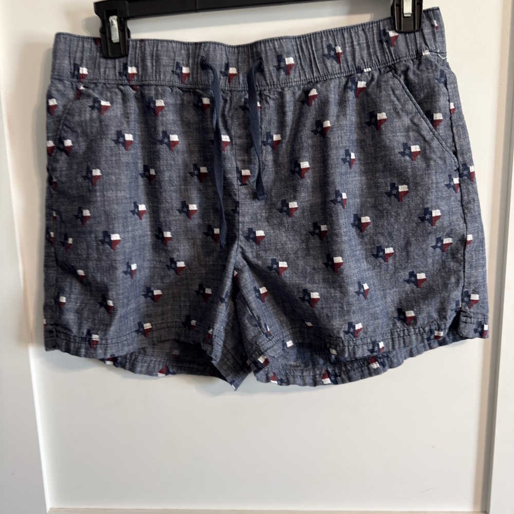 Texas 4th of July BCG Blue Patterned Women's Cargo Shorts